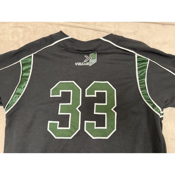 Lago Vulcan 33 Sport Shirt Green Athletics MLB Sportsware Jersey Size Medium - Picture 12 of 12